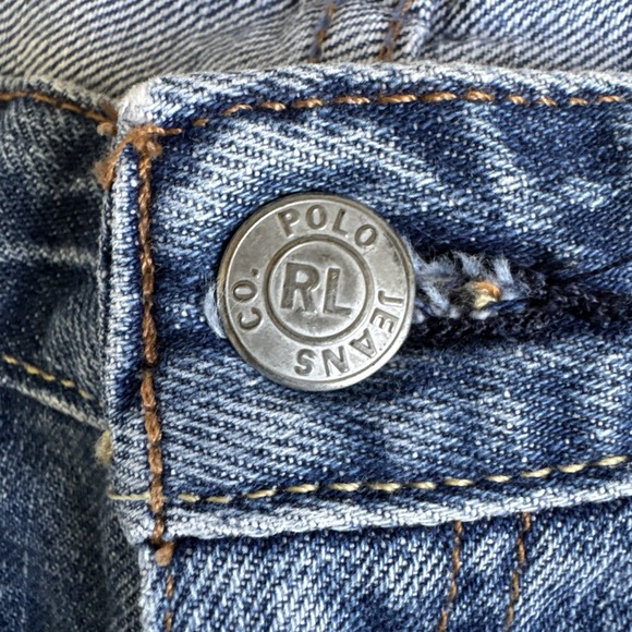 Polo Ralph Lauren Saturday Jeans W 32/14 Relaxed Fit Straight Medium Wash VTG - Picture 13 of 15